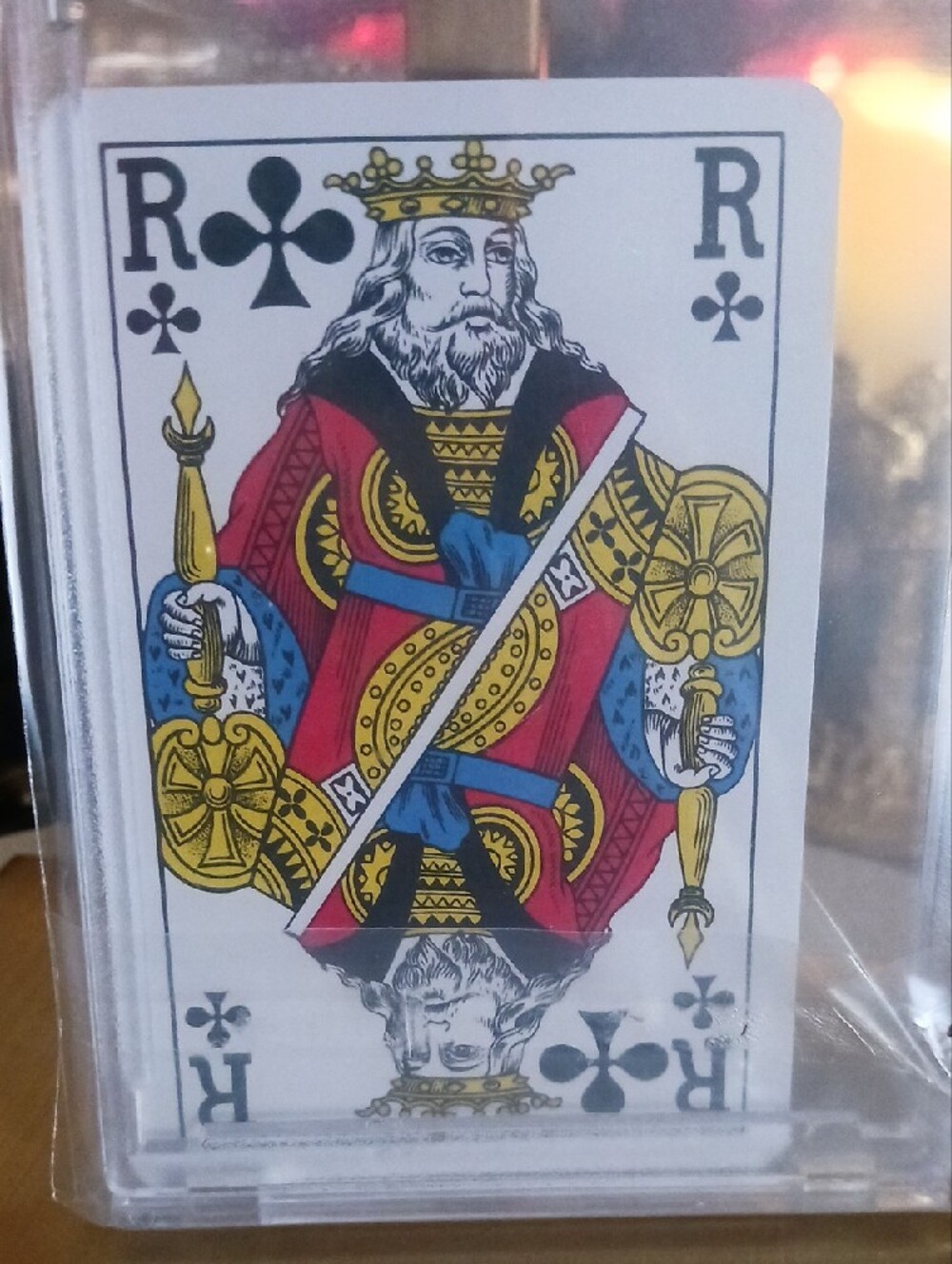 Louis Vuitton Multicolor Playing Card  With Clear Hard Case  With COA